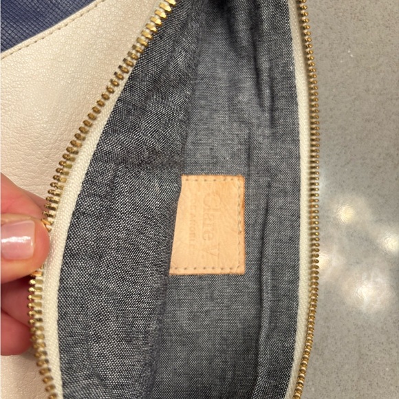 Clare v leather purse pouch clutch